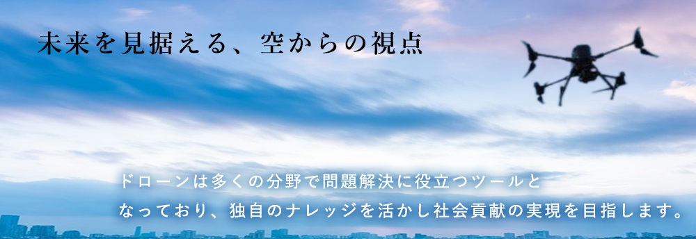 未来を見据える、空からの視点